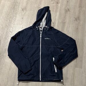 Disney Men's Navy Hooded Windbreaker